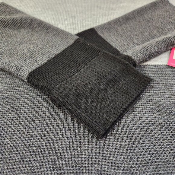 Vince Camuto Grey Striped Long Sleeve Sweater New With Tags Women's Size S - Picture 7 of 12